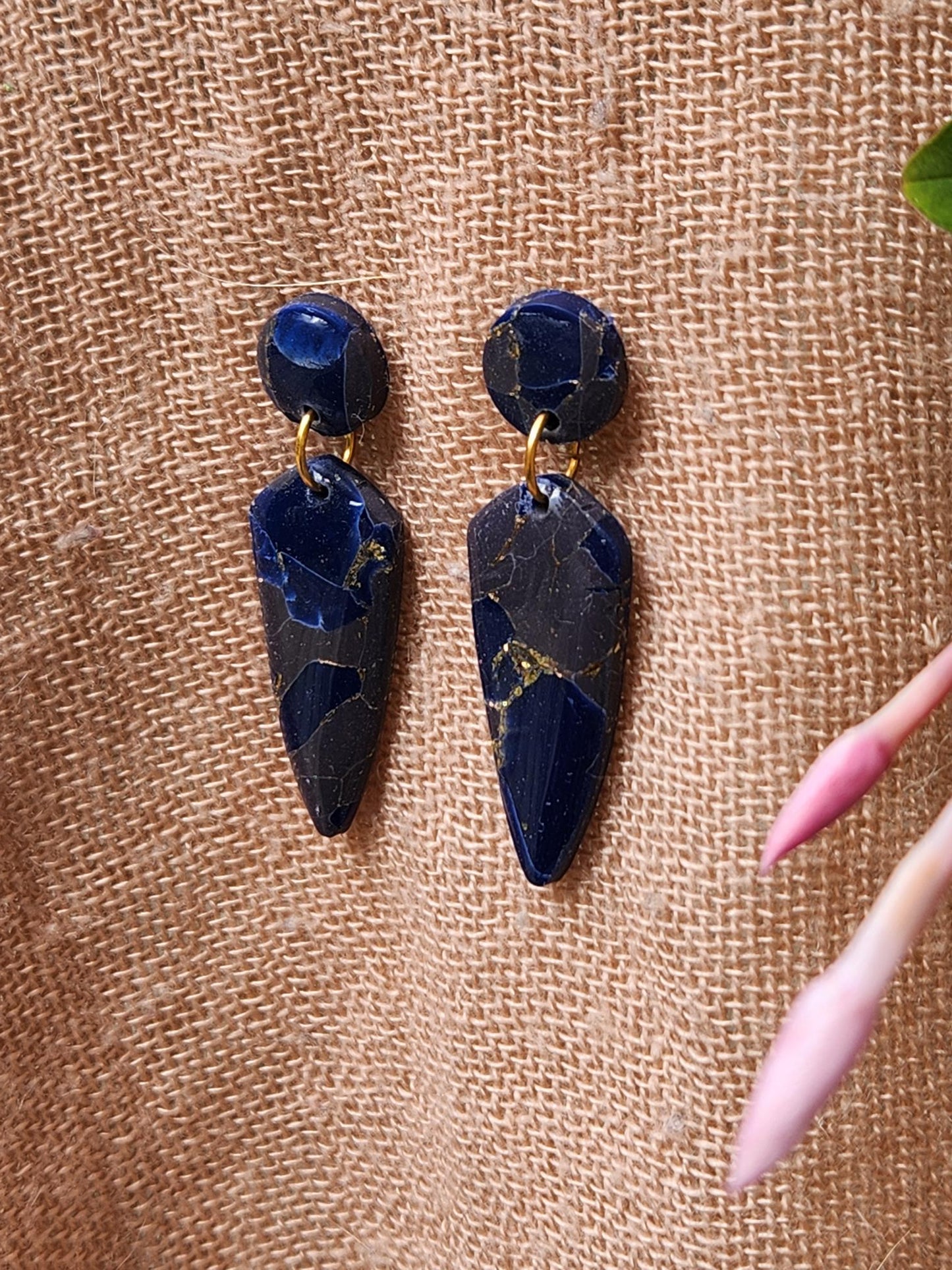 Midnight Mini Dagger Drop Earrings
